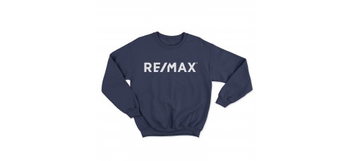 Apparel - RE/MAX Crewneck Sweatshirt Navy with White RE/MAX