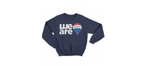 Apparel - RE/MAX Crewneck Sweatshirt Navy with We Are and Balloon
