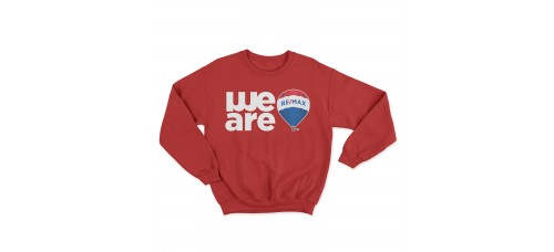 Apparel - RE/MAX Crewneck Sweatshirt Red with We Are and Balloon