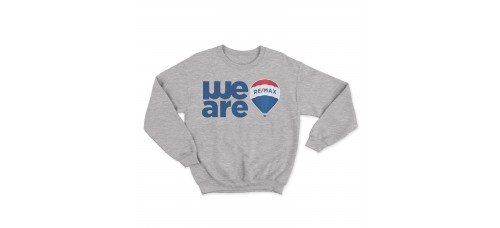 Apparel - RE/MAX Crewneck Sweatshirt Sport Grey with We Are and Balloon