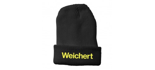 Apparel - Weichert Beanie Cuffed Black with Embroidered Logo