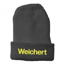 Apparel - Weichert Beanie Cuffed Gray with Embroidered Logo