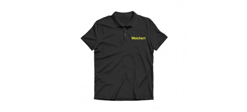 Apparel - Weichert Polo Black with Embroidered Logo