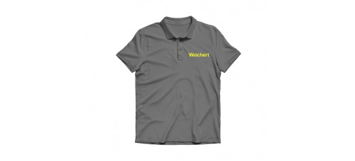 Apparel - Weichert Polo Gray with Embroidered Logo