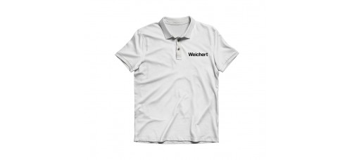 Apparel - Weichert Polo White with Embroidered Logo