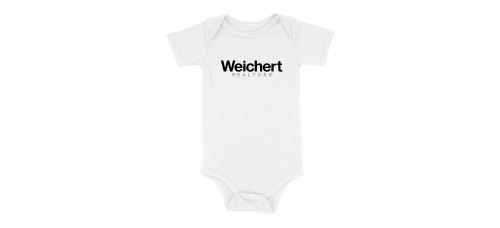 Apparel - Weichert Onesie White with Black Logo