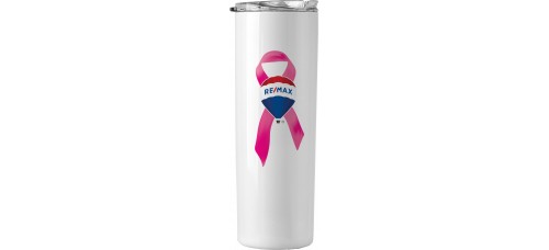 Promotional Product - RE/MAX Breast Cancer Awareness 20 oz Skinny Tumblers