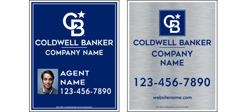 Coldwell Banker Yard Sign - 30x24x.040 Aluminum Yard Sign FREE SHIPPING Package - 6 Signs Total