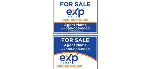 EXP Yard Sign - 18x24x.040 Aluminum Yard Sign FREE SHIPPING Package - 6 Signs Total