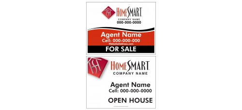 HomeSmart Yard Sign - 18x24x.040 Aluminum Yard Sign FREE SHIPPING Package - 6 Signs Total