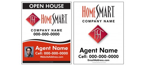 HomeSmart Yard Sign - 30x24x.040 Aluminum Yard Sign FREE SHIPPING Package - 6 Signs Total