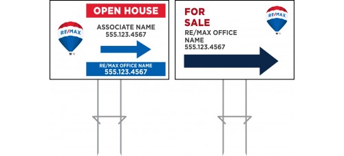RE/MAX Directional - Custom 12x18 with Double Sided Print