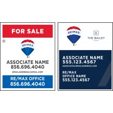 RE/MAX Yard Sign - 30x24x.040 Aluminum Yard Sign FREE SHIPPING Package - 6 Signs Total