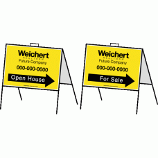 Weichert Realtors Directional - Custom 18x24 A-Frame with Two Single Sided Prints