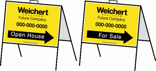 Weichert Realtors Directional - Custom 18x24 A-Frame with Two Single Sided Prints