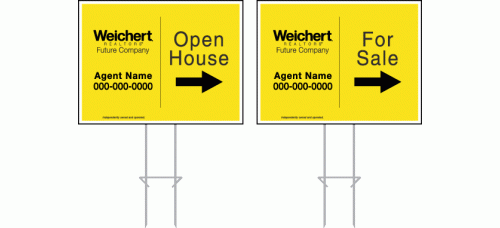 Weichert Realtors Directional - Custom 18x24 with Single or Double Sided Print