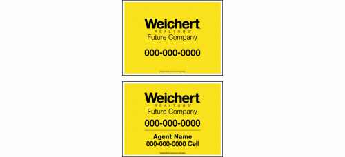 Weichert Realtors Yard Sign - 18x24 Standard Sign