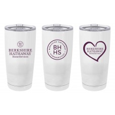 Promotional Product - Berkshire Hathaway 20 oz Metal Travel Tumbler with Clear Lid