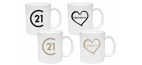 Promotional Product - Century 21 11 oz White Ceramic Coffee Mug