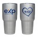 Promotional Product - EXP 30 oz Metal Travel Tumbler with Clear Lid