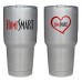 Promotional Product - HomeSmart 30 oz Metal Travel Tumbler with Clear Lid