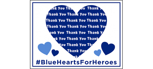 COVID-19 - BLUE HEART FOR HEROES