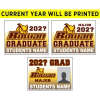 School Sign - 18"h x 24"w - ROWAN 4mm Corrugated Plastic Sign with Metal H-Frame Included