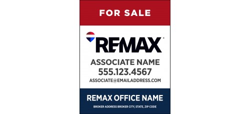 RE/MAX Yard Sign - 30x24 Standard Sign