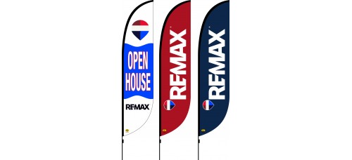 RE/MAX Flags - Red or Blue or Open House