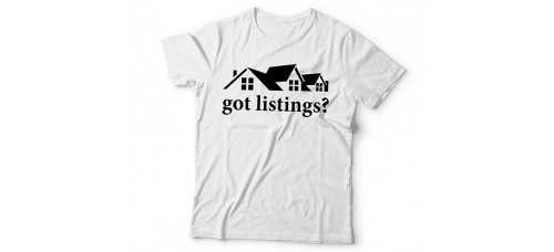 Apparel - Real Estate T-Shirt White with Got Listings