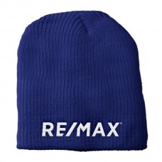 Apparel - RE/MAX Beanie Uncuffed Blue with White Embroidered RE/MAX Apparel - RE/MAX Beanie Uncuffed Blue with White Embroidered RE/MAX