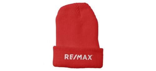 Apparel - RE/MAX Beanie Cuffed Red with White Embroidered RE/MAX