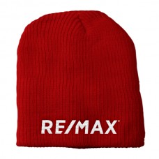 Apparel - RE/MAX Beanie Uncuffed Red with White Embroidered RE/MAX
