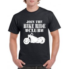 Apparel - Stock Design T-Shirt Black with Join The Bike Ride Club
