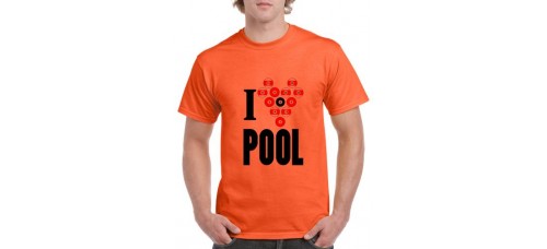 Apparel - Stock Design T-Shirt Orange with I Pool