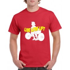 Apparel - Stock Design T-Shirt Red with Live Love Lift