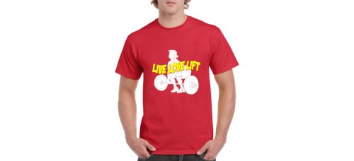 Apparel - Stock Design T-Shirt Red with Live Love Lift