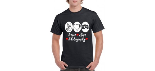 Apparel - Stock Design - Peace Love Photography - Black/Color