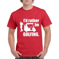 Apparel - Stock Design - Rather Be Golfing - Red/White