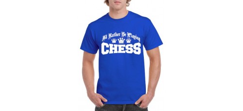 Apparel - Stock Design - Rather Be Playing Chess - Blue/White