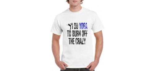 Apparel - Stock Design - Yoga Burns Off The Crazy - White/Color