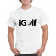 Apparel - Stock Design T-Shirt White with I Golf
