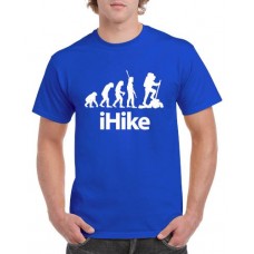 Apparel - Stock Design T-Shirt Blue with I Hike