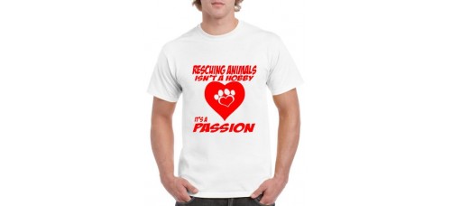 Apparel - Stock Design - Rescuing Animals - White/Red