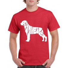Apparel - Stock Design - Rottweiler Shape - Red/White