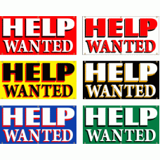 Banner - Stock Pre-Printed Help Wanted