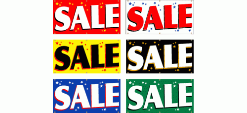 Banner - Stock Pre-Printed Sale