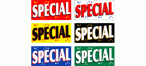 Banner - Stock Pre-Printed Special