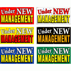 Banner - Stock Pre-Printed Under New Management