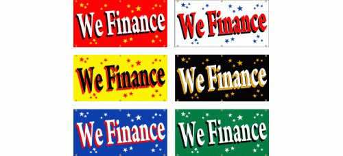 Banner - Stock Pre-Printed We Finance